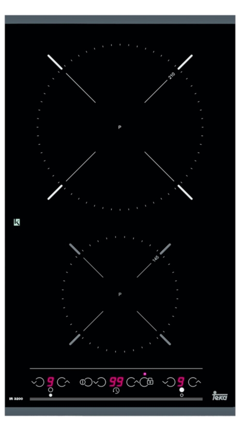 TEKA IR-3200 Negro - Vitrocerámica de Inducción 30CM