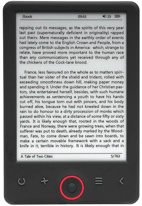 DENVER EBO-315-L Negro - Ebook 6" 4GB