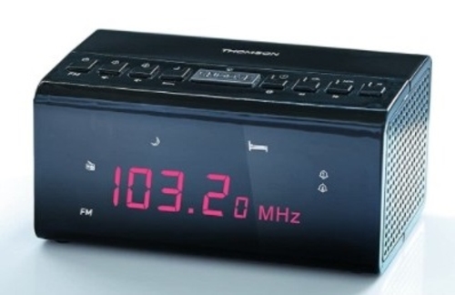 THOMSON CR50 - Radio Reloj Negro
