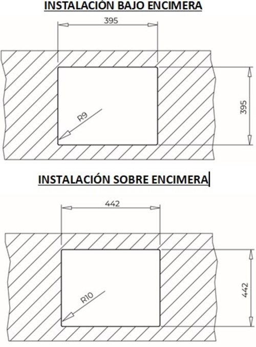 TEKA RADEA R10 40.40 M-TG Blanco - Fregadero 50CM