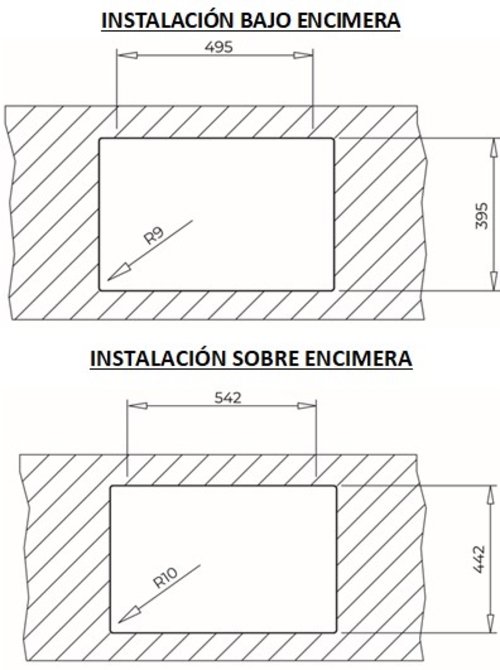 TEKA RADEA R10 50.40 M-TG Negro - Fregadero 60CM