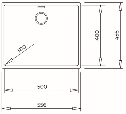 TEKA RADEA R10 50.40 M-TG Blanco - Fregadero 60CM