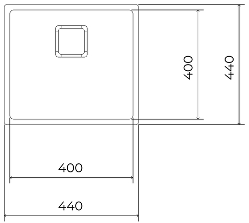 TEKA FLEXLINEA RS15 40.40 M-FX INOX - Fregadero 50CM