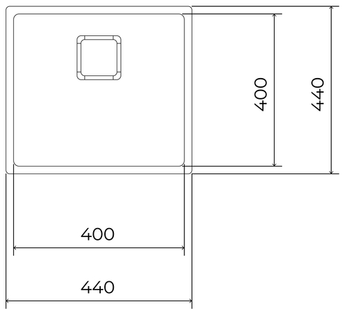 TEKA FLEXLINEA RS15 40.40 M-FX INOX - Fregadero 50CM