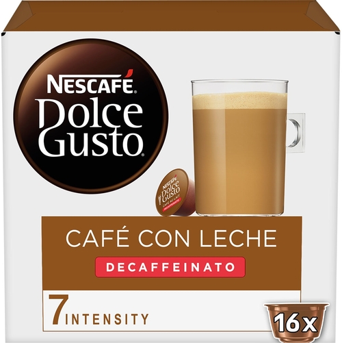 DOLCEGUSTO 12293457 16 UD - Cápsulas de café Con leche decaffeinato 