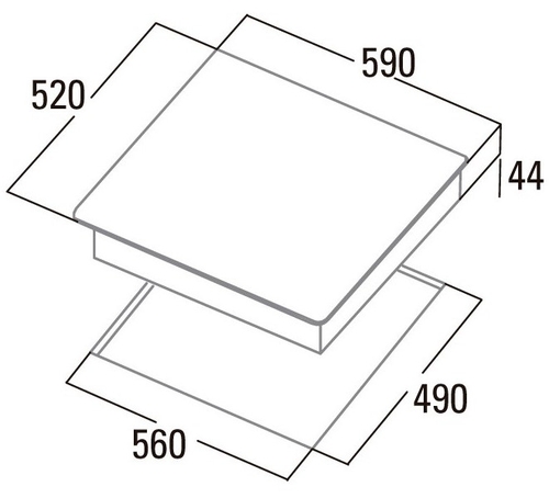 CATA 604-HVI Negro - Vitrocerámica Eléctrica 60CM