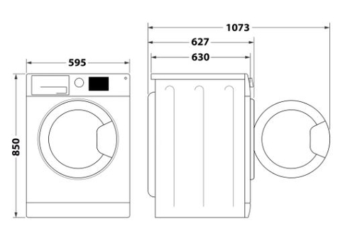 WHIRLPOOL FFB 9469 WV SPT - Lavadora Carga Frontal 9KG 1400RPM