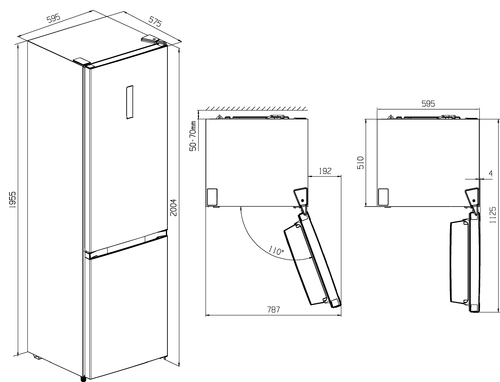 KROMSLINE NF-KC-300-DIX INOX - Frigorífico Combi No Frost