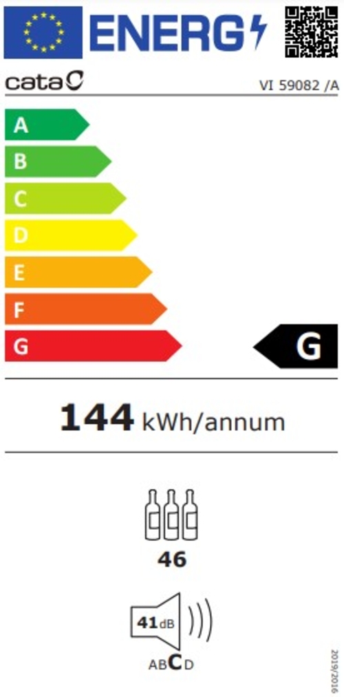 CATA VI-59082 X-A INOX - Vinoteca 46 Botellas