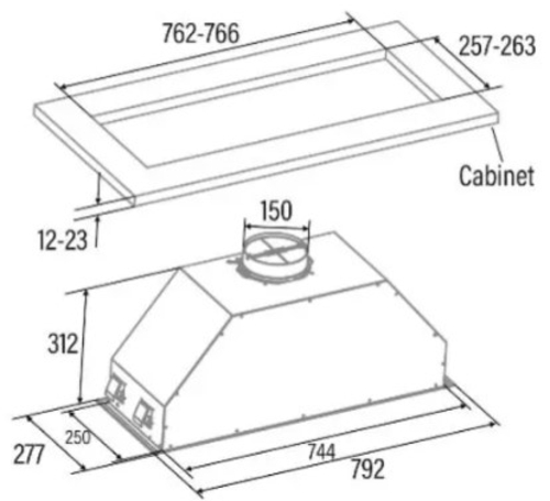 CATA GT-PLUS-75-X INOX - Grupo Filtrante 75CM