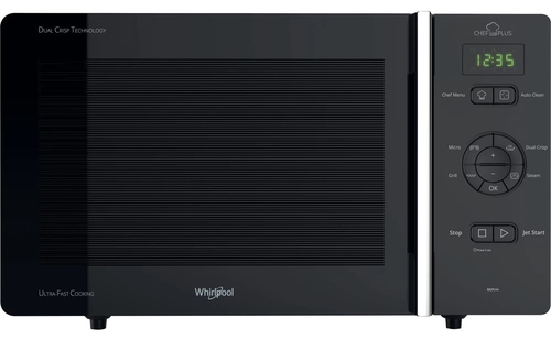 Whirlpool MCP341WH - Microonde Solo 25 Litri, 800W, 6 Livelli, Bianco, Display Digitale