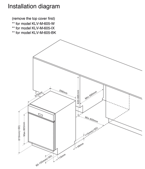 KROMSLINE KLV-M-605-IX INOX - Lavavajillas 60CM 12 Servicios
