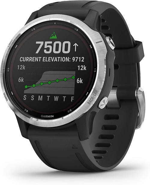 GARMIN FENIX 6S Plata-Negro - Reloj Deportivo 42mm GPS