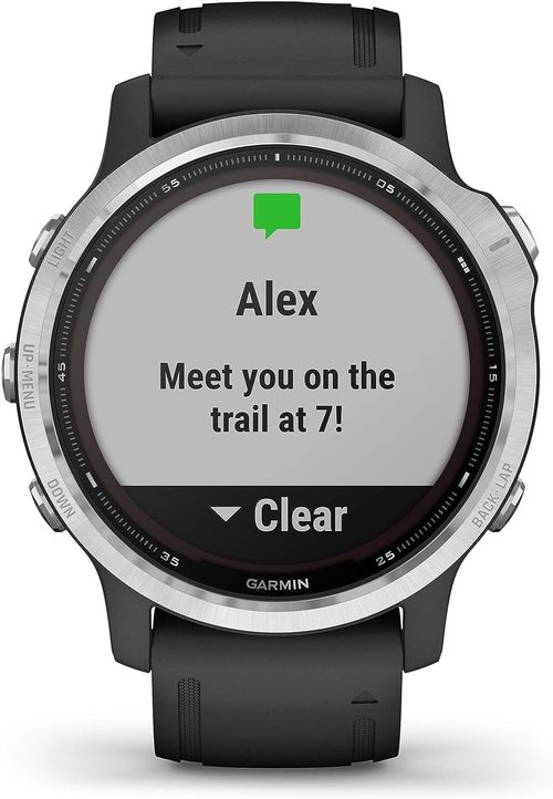 GARMIN FENIX 6S Plata-Negro - Reloj Deportivo 42mm GPS