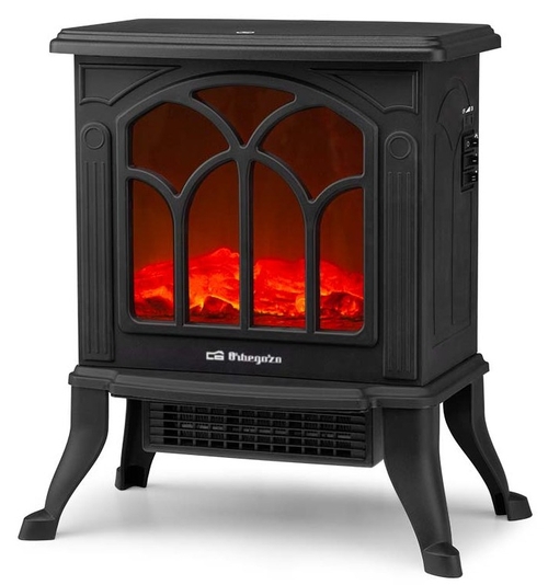 ORBEGOZO CM-9020 Negro - Estufa Chimenea Eléctrica 1500W