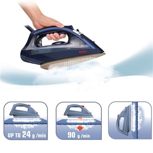 TEFAL FV-1739-E0 Azul - Plancha de Vapor 2000W
