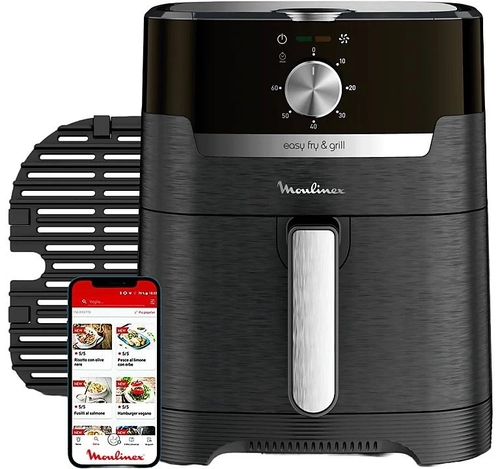 MOULINEX EZ-501810 Negro - Freidora Aire 4.2L