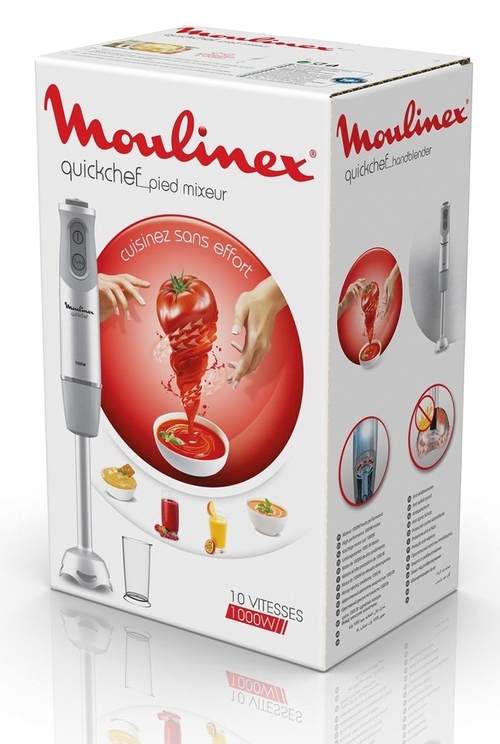 MOULINEX DD-65-AD10 INOX - Batidora de Mano 1000W