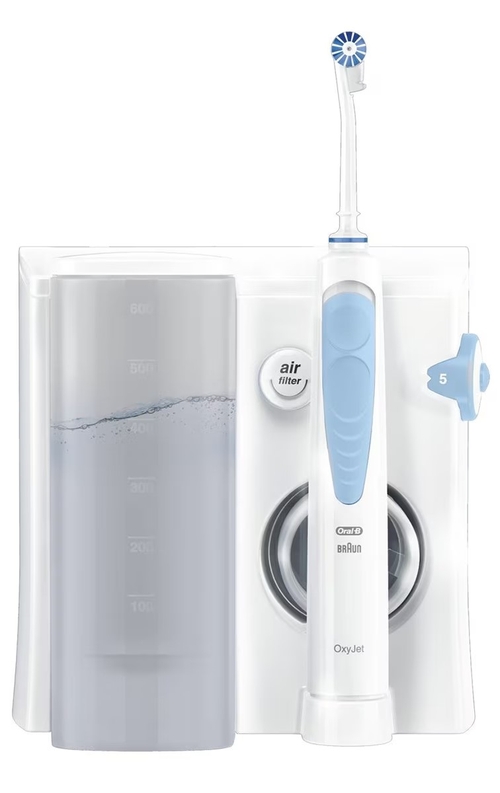 BRAUN MD-20 Blanco y Azul - Irrigador de Agua  Con Cable