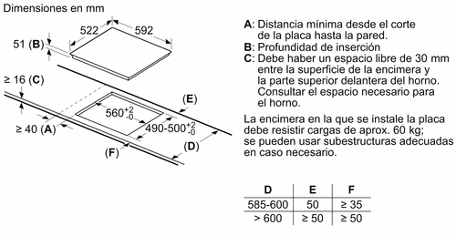 BALAY EB-965-WR Blanco - Vitrocerámica de Inducción 60CM