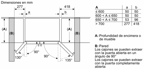 BALAY 3FAE-494-XE INOX Antihuellas - Frigorífico Americano No Frost