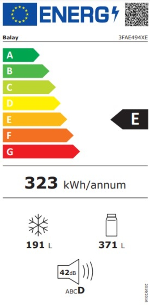 BALAY 3FAE-494-XE INOX Antihuellas - Frigorífico Americano No Frost