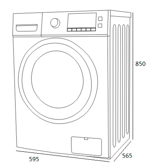 Lavadora Secadora KROMSLINE KLAS-MAX-IX-86-FBK-PBK Blanco 8KG 6KG 1400RPM