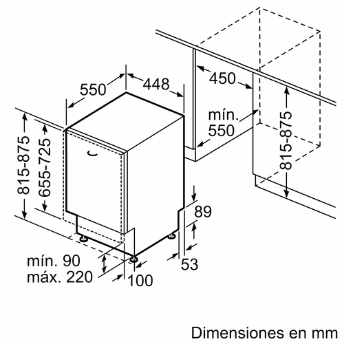 BOSCH SPV-2HKX-42-E Negro - Lavavajillas 45CM 10 Servicios