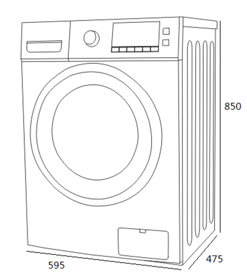 Lavadora Secadora KROMSLINE KLAS-MAX-IX-107-FBK-PBK Inox 10KG 7KG 1500RPM