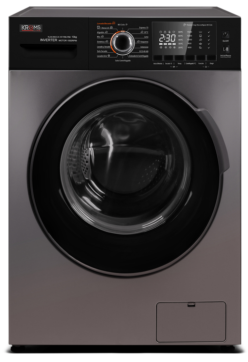 Lavadora Secadora KROMSLINE KLAS-MAX-IX-107-FBK-PBK Inox 10KG 7KG 1500RPM