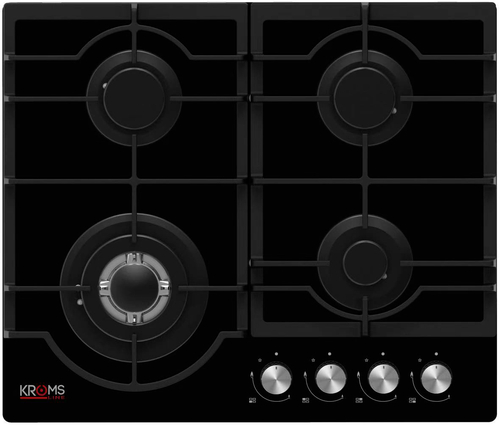 Placa de Gas KROMSLINE KPG-4F-MCVU Negro 60CM