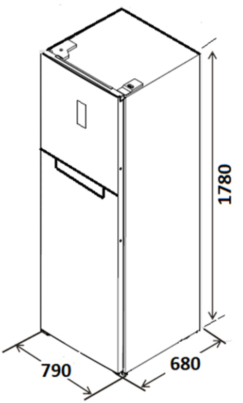 Frigorífico Dos Puertas KROMSLINE KFE-800-DW BLANCO No Frost 