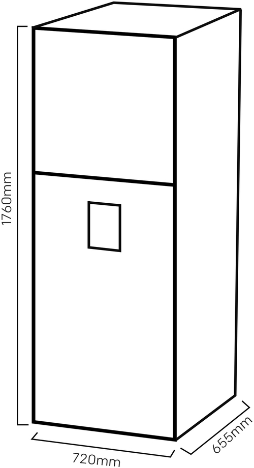 Frigorífico Dos Puertas KROMSLINE  KF-2P-730DP-IX INOX No Frost 