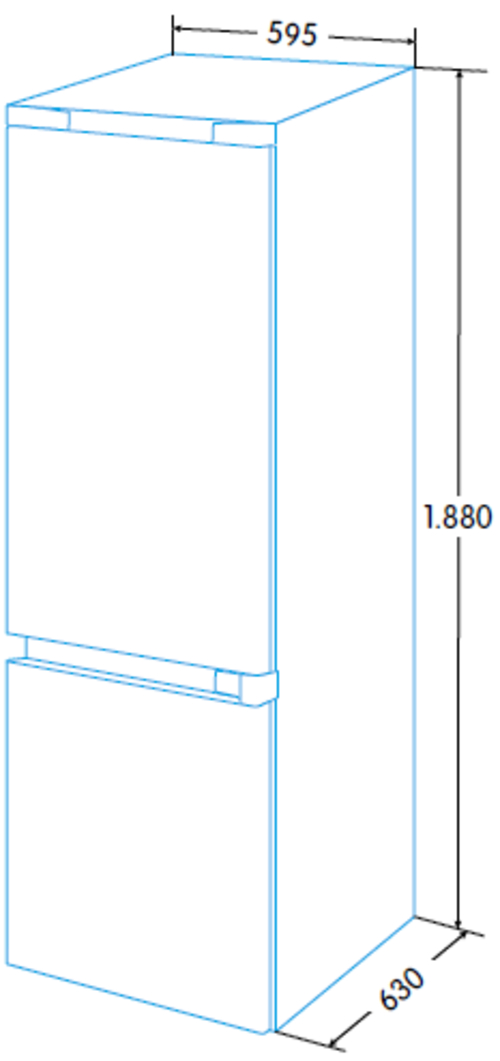 Frigorífico Combi KROMSLINE KC-CR1880-DW BLANCO 