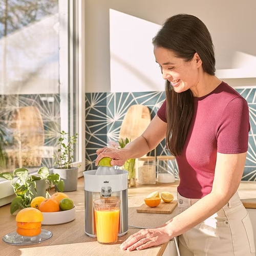 BRAUN CJ-5050 Blanco-INOX - Exprimidor 60W