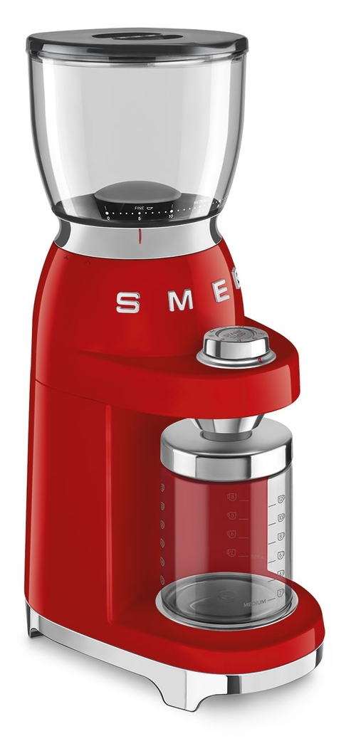 SMEG CGF-11-RDEU Rojo Brillante - Molinillo Café 150W
