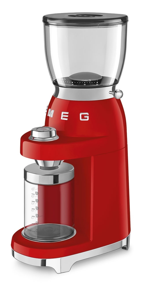 SMEG CGF-11-RDEU Rojo Brillante - Molinillo Café 150W