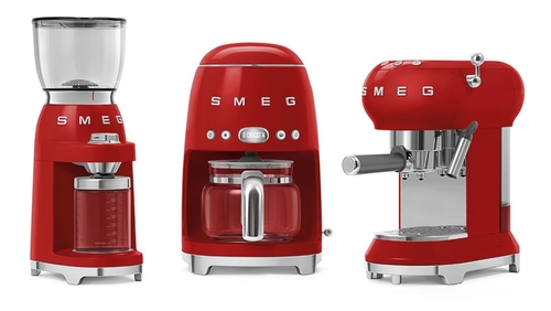 SMEG CGF-11-RDEU Rojo Brillante - Molinillo Café 150W