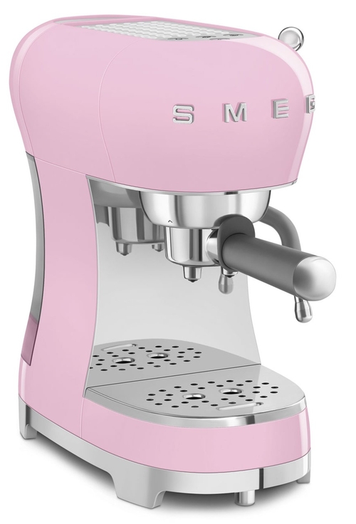 SMEG ECF-02-PKEU Rosa Brillante - Cafetera Express 1350W