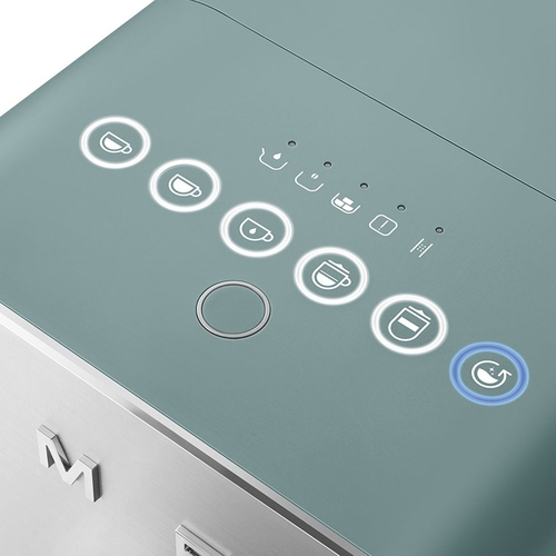SMEG BCC-13-EGMEU Verde Esmeralda Mate - Cafetera Superautomática 1350W