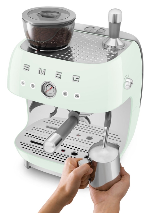 SMEG EGF-03-PGEU Verde Brillante - Cafetera Superautomática 1650W