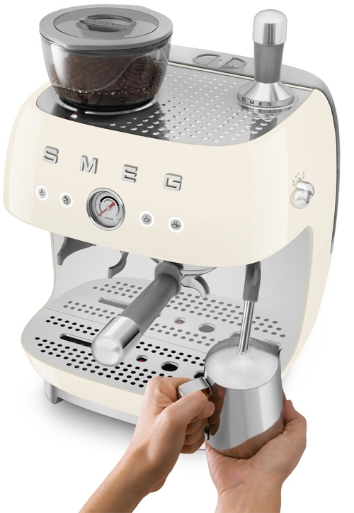 SMEG EGF-03-CREU Crema Brillante - Cafetera Superautomática 1650W