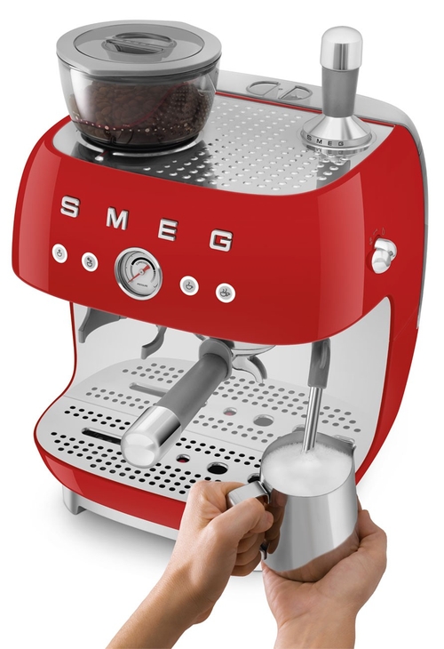 SMEG EF-03-RDEU Rojo Brillante - Cafetera Superautomática 1650W