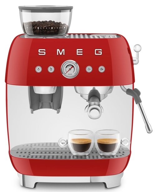 SMEG EF-03-RDEU Rojo Brillante - Cafetera Superautomática 1650W