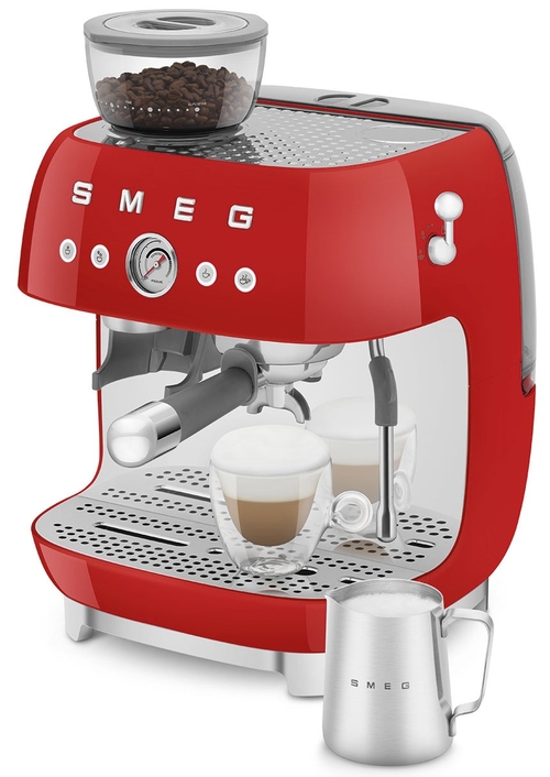 SMEG EF-03-RDEU Rojo Brillante - Cafetera Superautomática 1650W