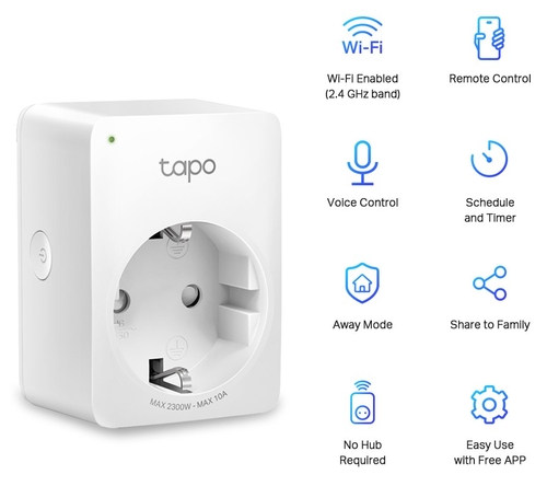 TPLINK TAPO P-100 Blanco - Enchufe Wifi Inteligente