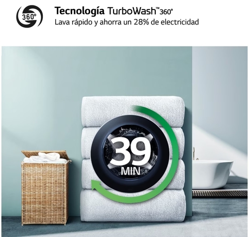 LG F4-WR6010AGW Blanco - Lavadora Carga Frontal 10KG 1400RPM