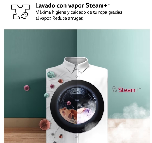 LG F4-WR6010AGW Blanco - Lavadora Carga Frontal 10KG 1400RPM