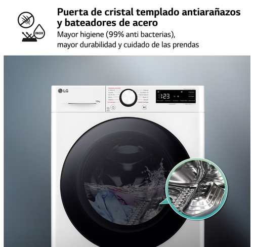 LG F4-WR6010AGW Blanco - Lavadora Carga Frontal 10KG 1400RPM