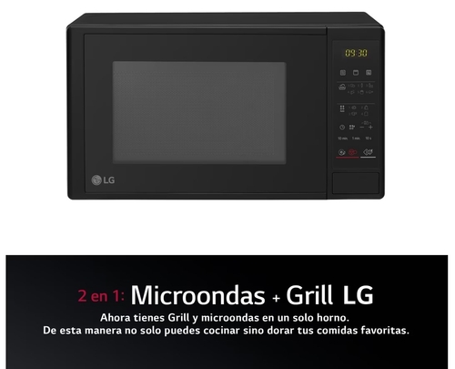 LG MH-6042-D Negro - Microondas 700W 20L